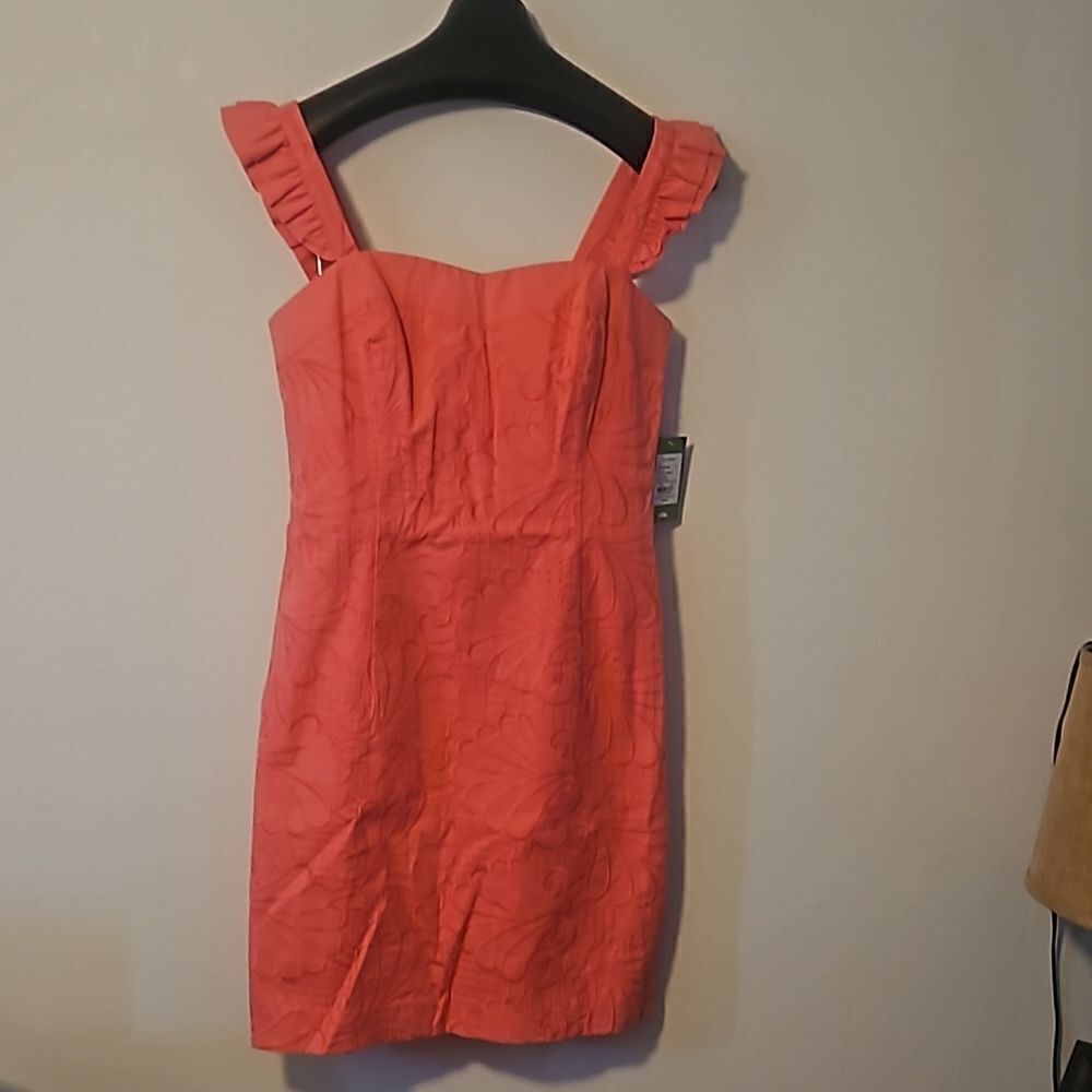 Lilly Pulitzer Sarafina Size 12 Dress pink salmon New